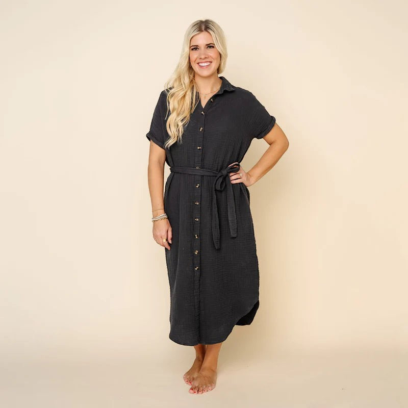 The Everyday Dress - Charcoal