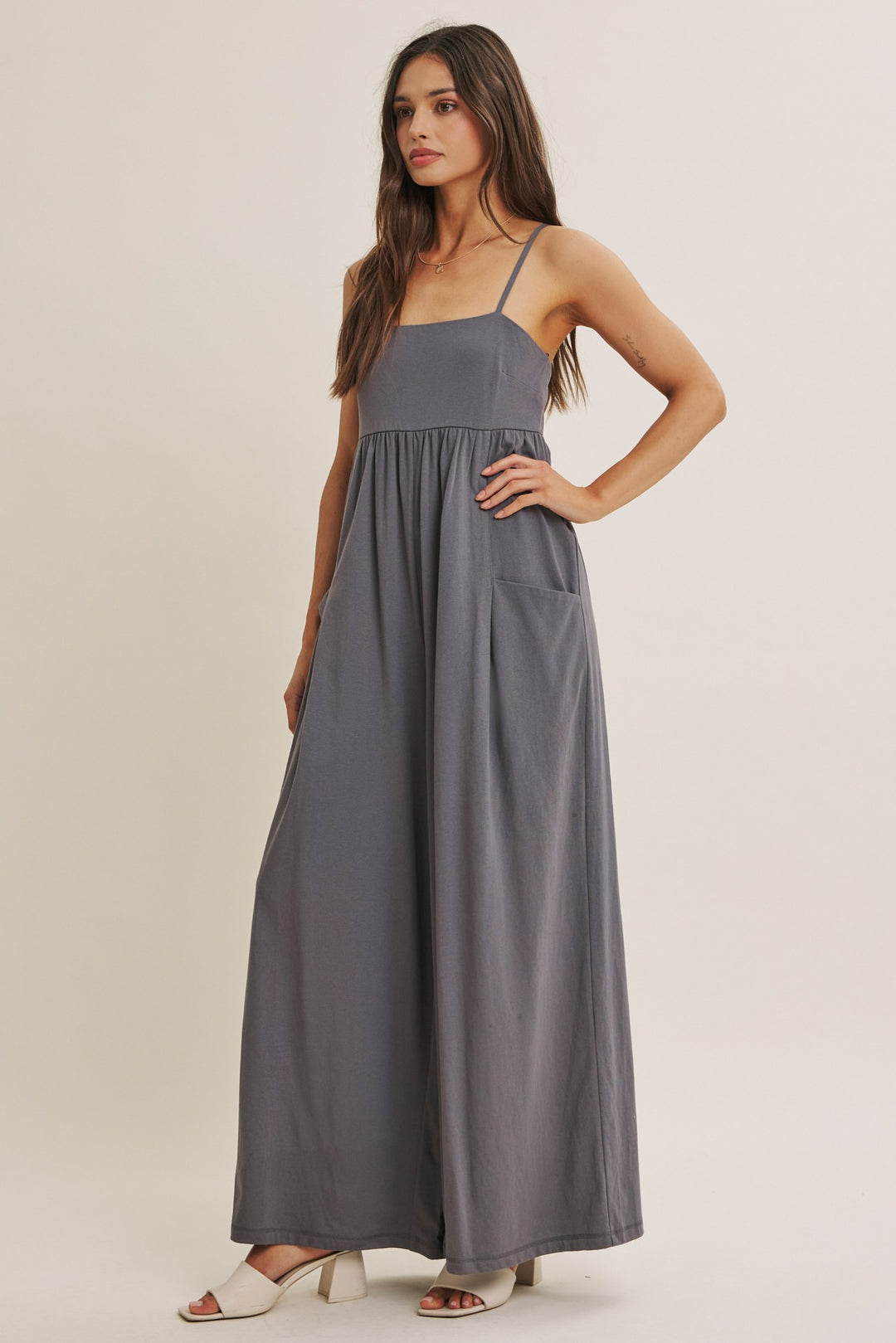 Nova Jumpsuit - Charcoal