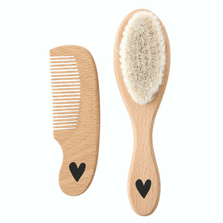 Brush + Comb Set - Heart