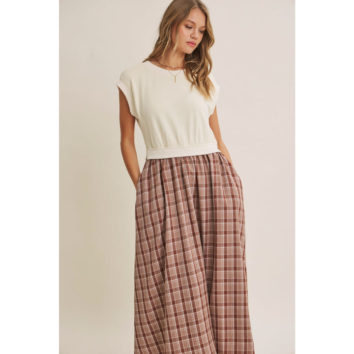Naomi Dress - Cream/Mocha