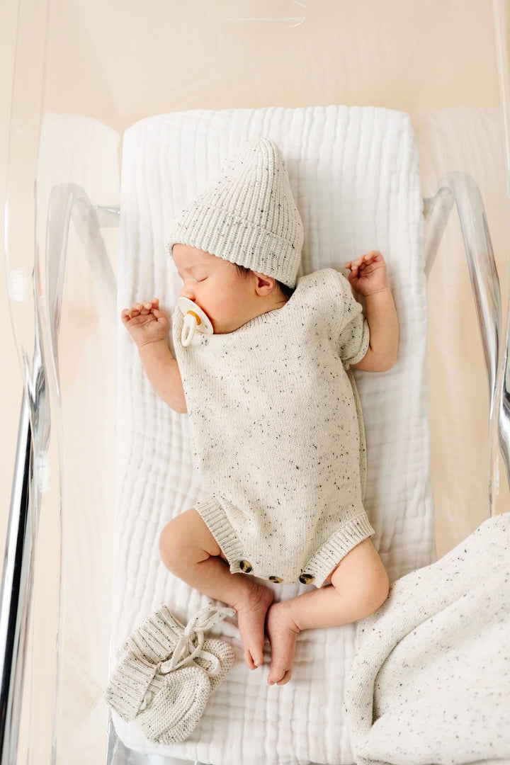 Knit Onesie - Cream Speckle