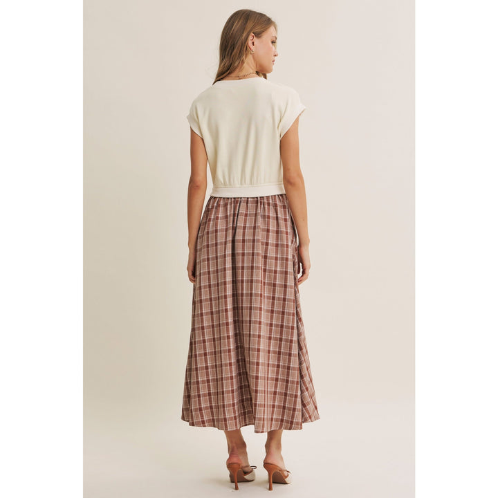 Naomi Dress - Cream/Mocha