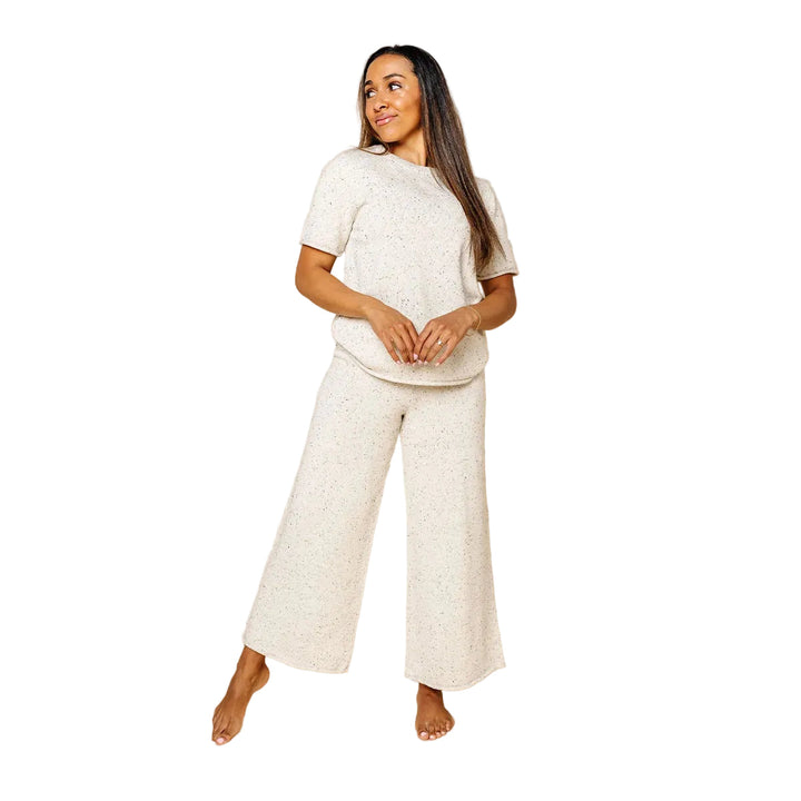 Knit Women's Set - Cream Speckle