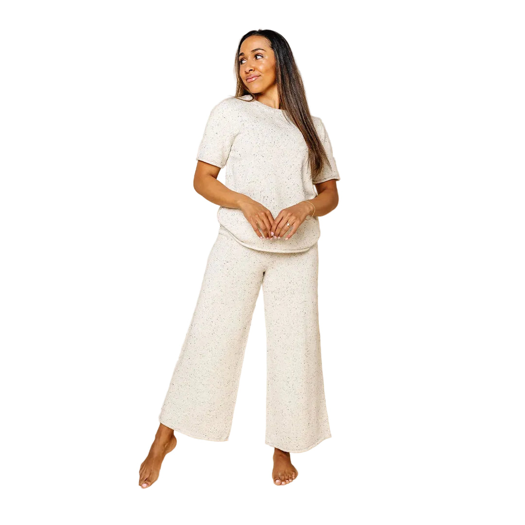 Knit Women's Set - Cream Speckle