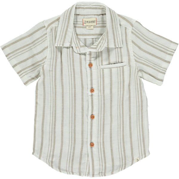 Newport Shirt - Tan Stripe