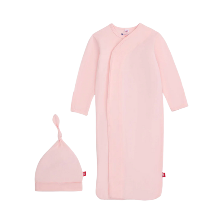 Pink Dogwood Gown & Hat Set