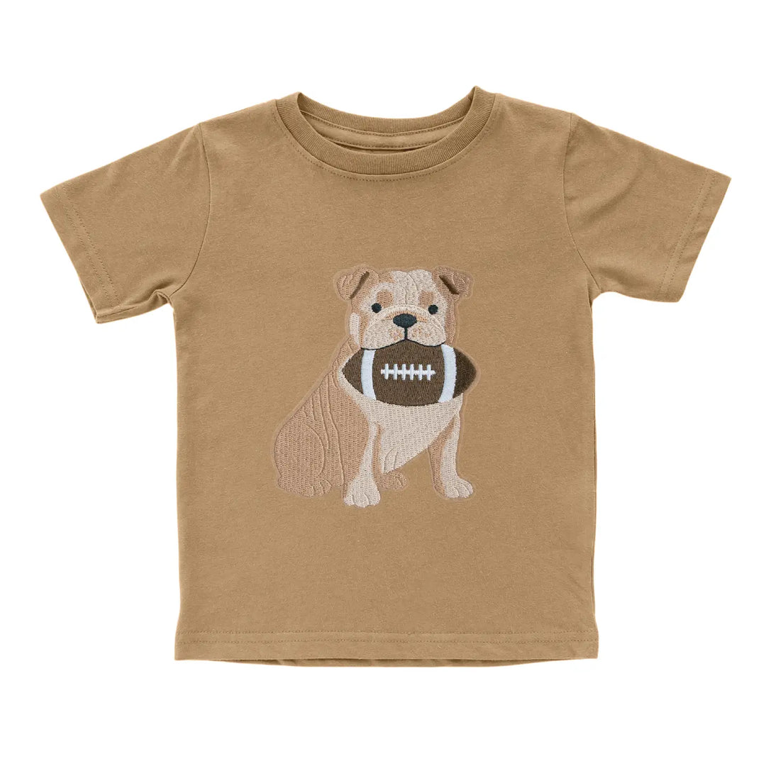 Bulldog Football Patch Tee
