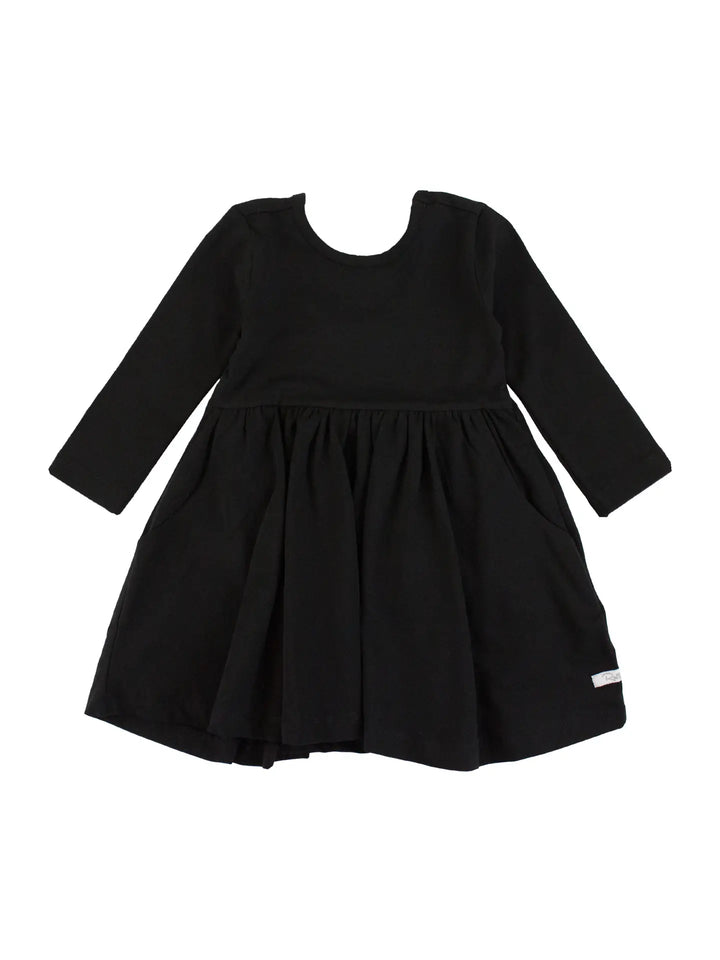 Black Bow Twirl Dress