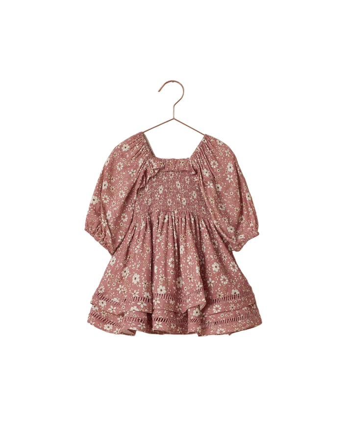 Elodie Dress - Rose Bloom