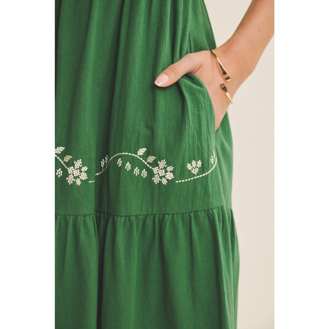 Ethereal Dress - Emerald Green