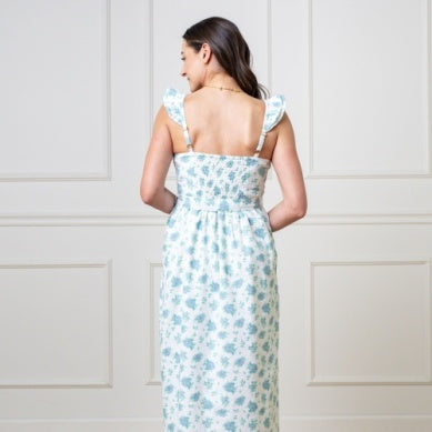 Coastal Cottage Floral Dress - Women's
