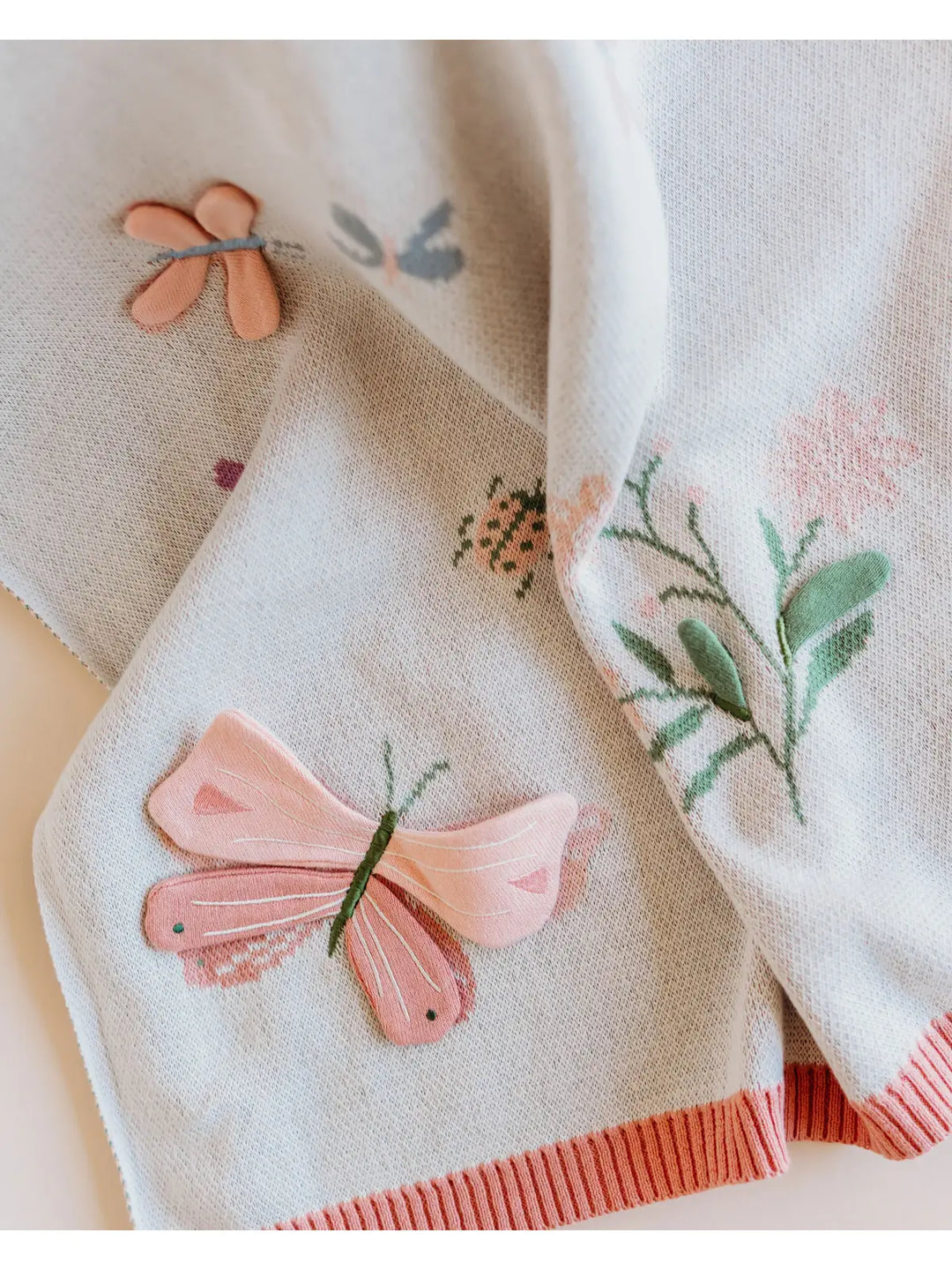 Jacquard Knit Baby Blanket