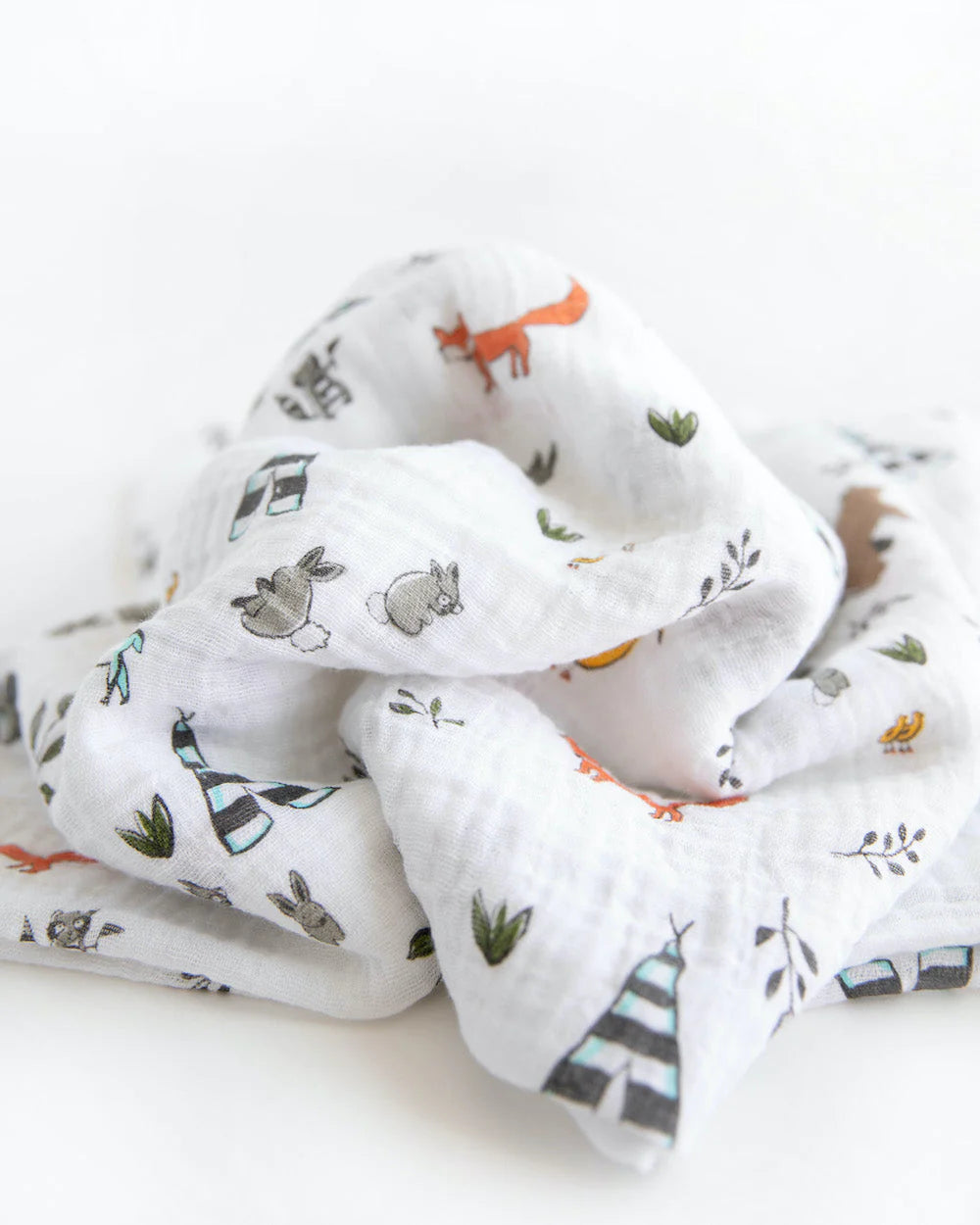 Forest Friends Cotton Muslin Swaddle