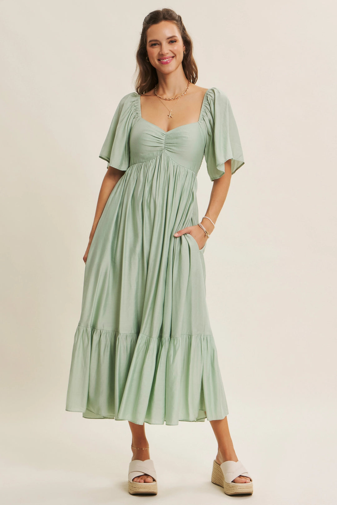 Avery Dress - Mint Green