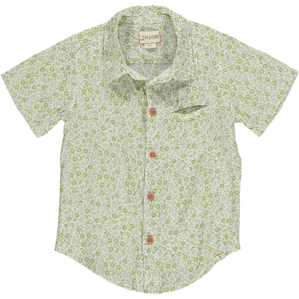 Newport Shirt - Green Floral