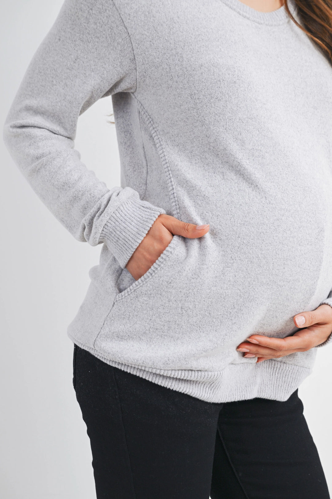 Chloe Top - Heather Grey