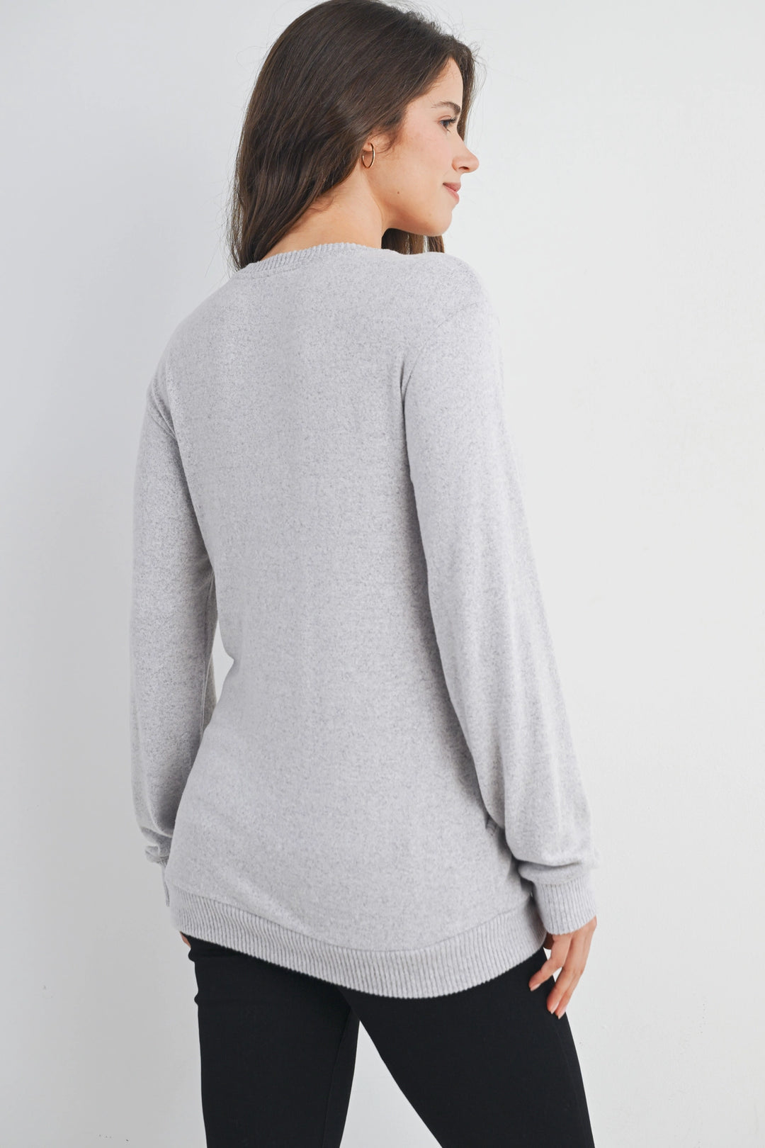 Chloe Top - Heather Grey