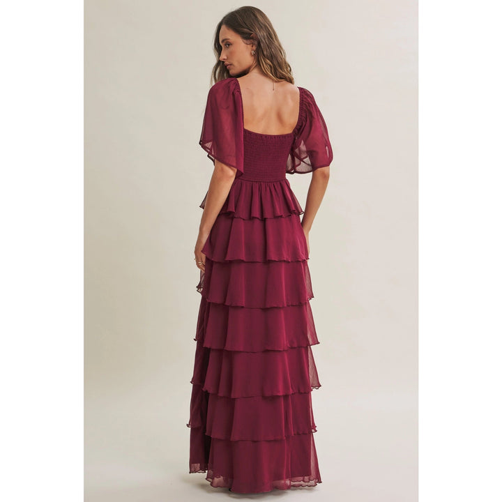 Isabeau Dress - Burgundy