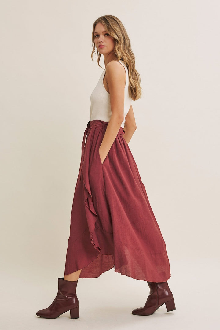 Eliana Dress - Ivory/Mahogany