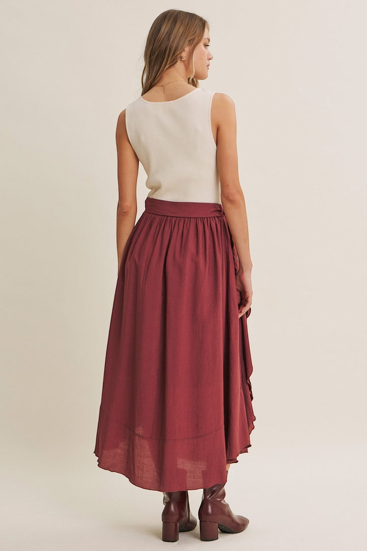 Eliana Dress - Ivory/Mahogany