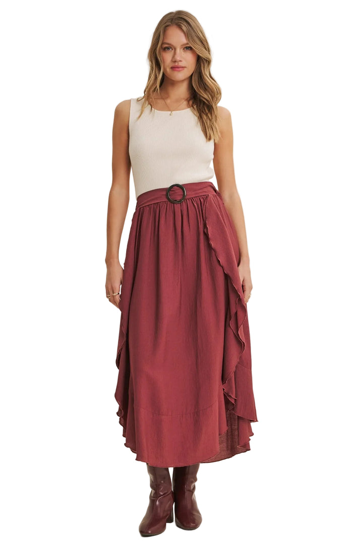 Eliana Dress - Ivory/Mahogany