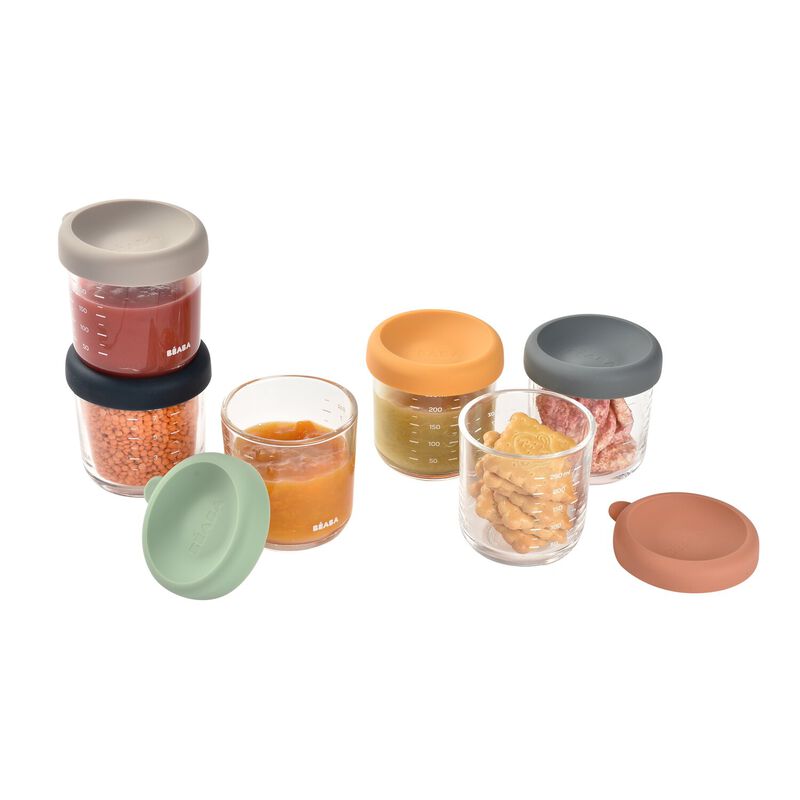 Glass Baby Food Jars - 6 PK