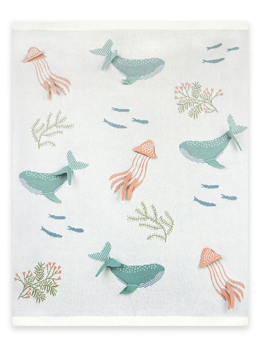 Jacquard Knit Baby Blanket
