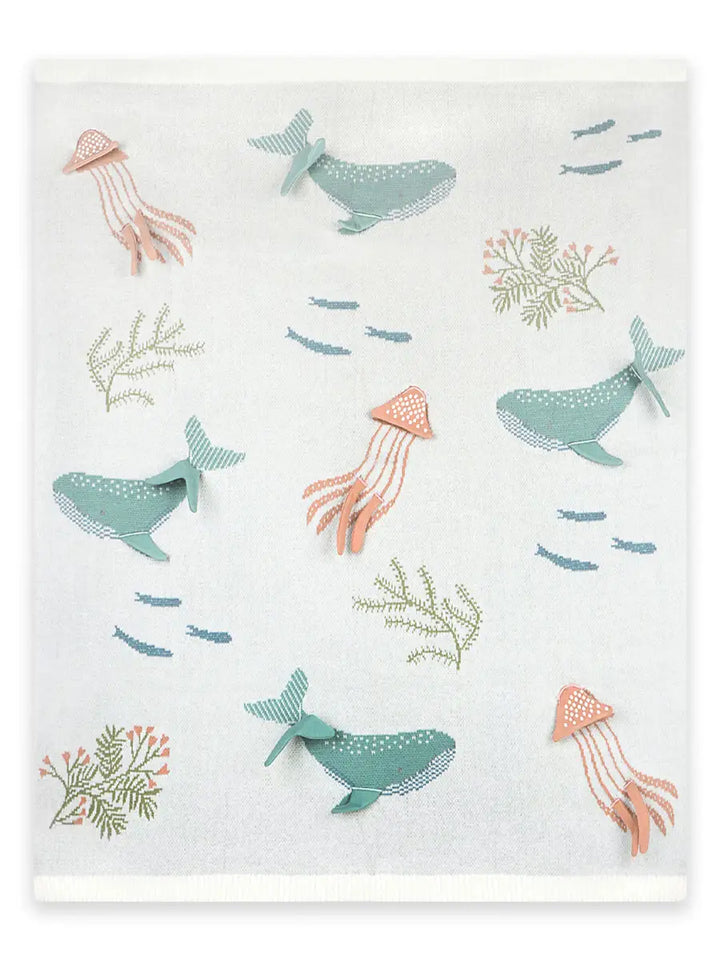 Jacquard Knit Baby Blanket