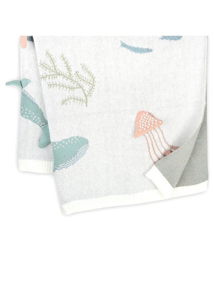 Jacquard Knit Baby Blanket