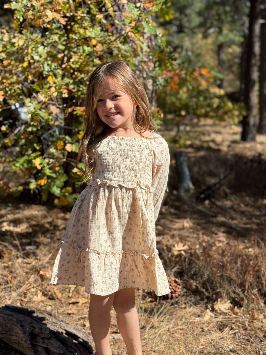 Lyra Dress - Cream Floral