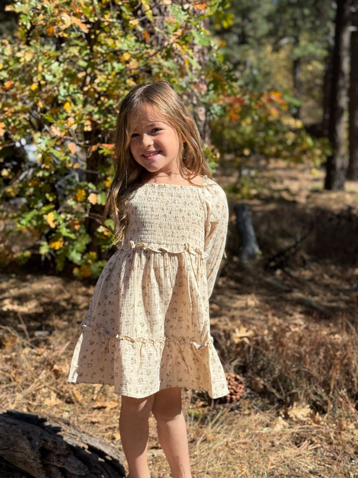 Lyra Dress - Cream Floral