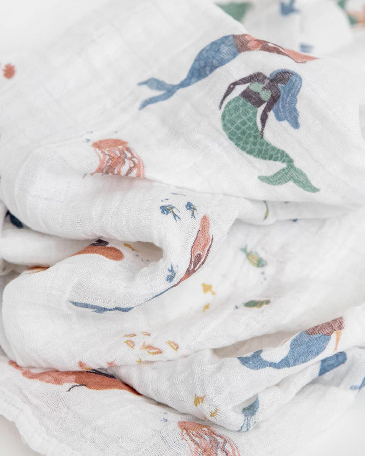 Mermaids Cotton Muslin Swaddle
