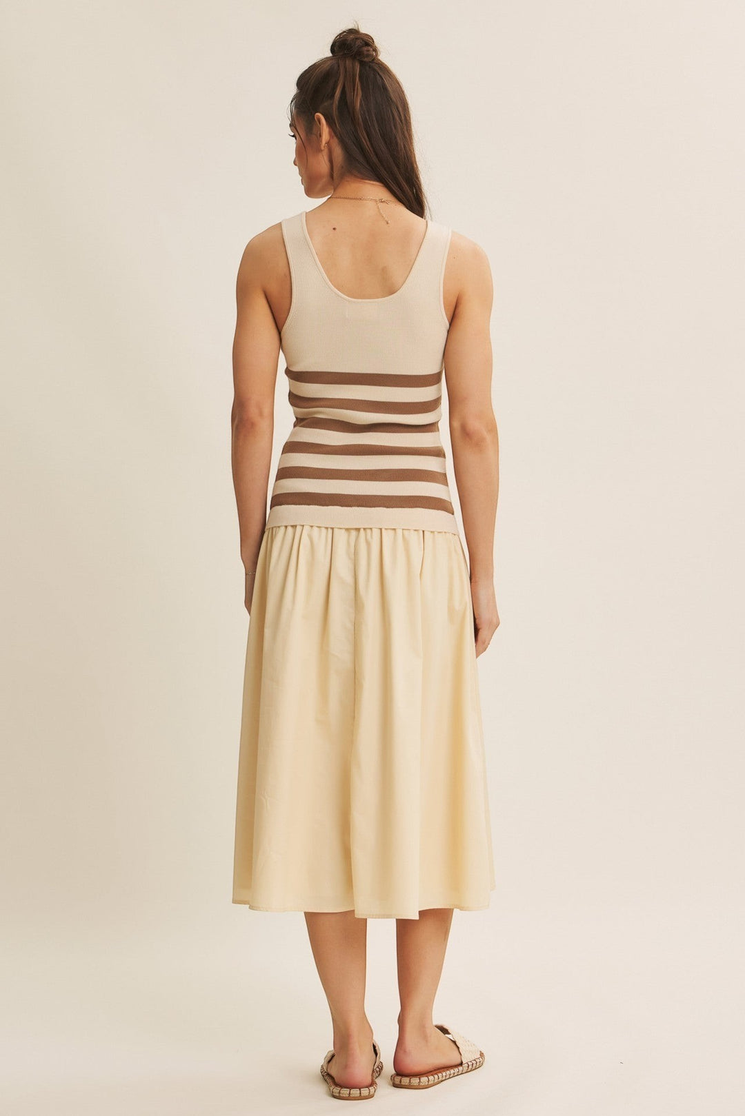 Rosalie Dress - Cream/Mocha