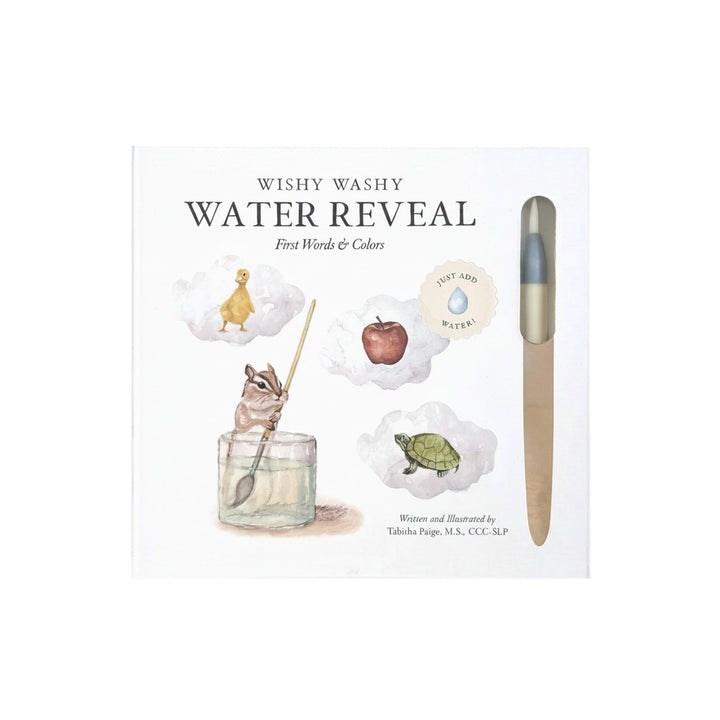Mom & Me Boutique Wishy Washy water reveal activity book with refillable pen for mess-free toddler learning
