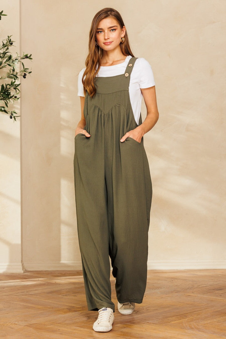 Brie Jumpsuit - Olive
