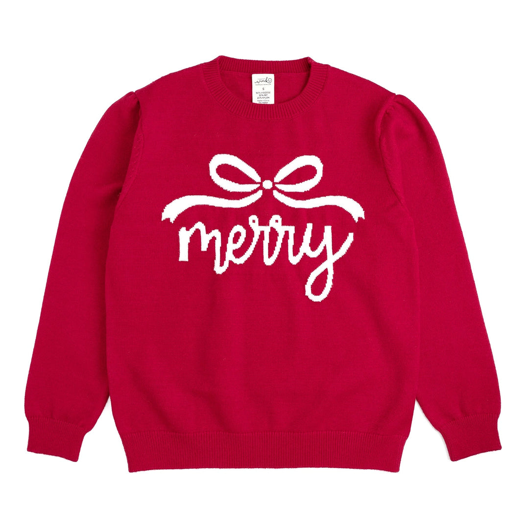 Merry Bow Christmas Women's Sweater
