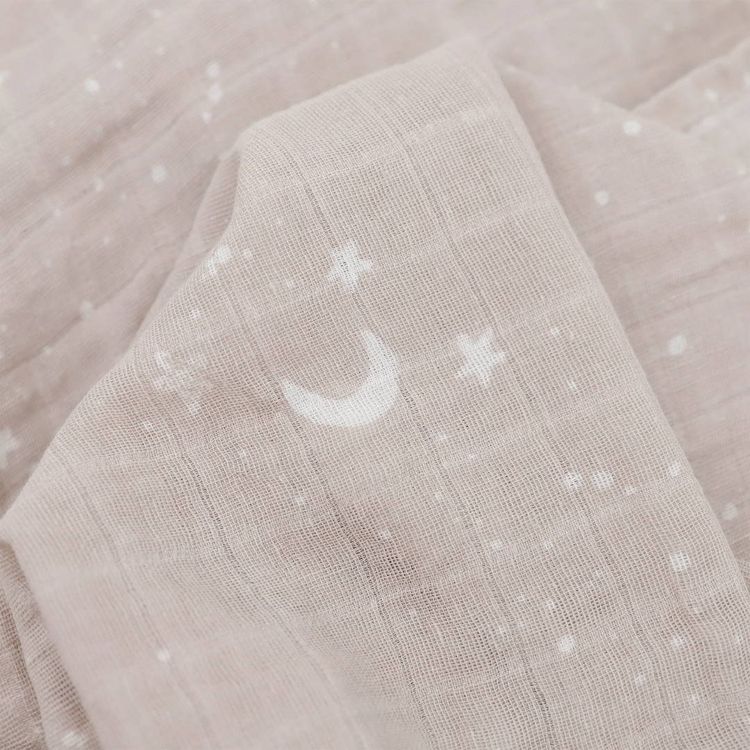 Moon Dust Organic Cotton Muslin Swaddle