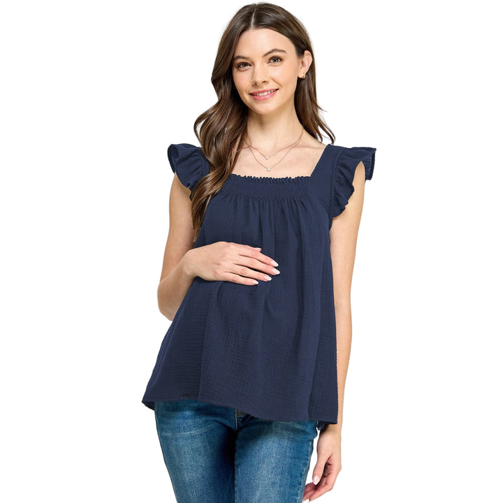 Tilly Top - Navy