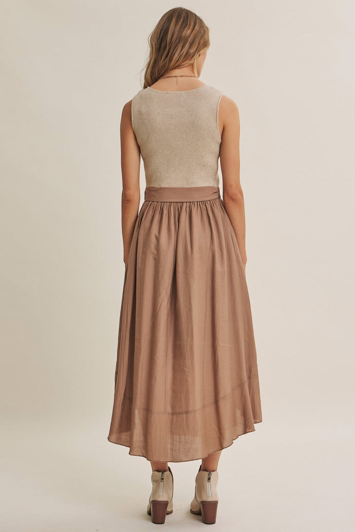 Eliana Dress - Coconut Brown