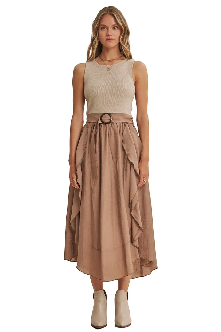 Eliana Dress - Coconut Brown