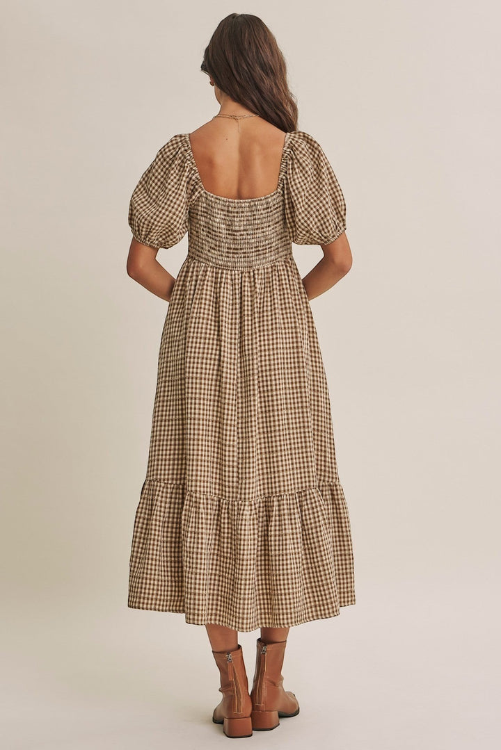 Reeva Dress - Olive Mocha
