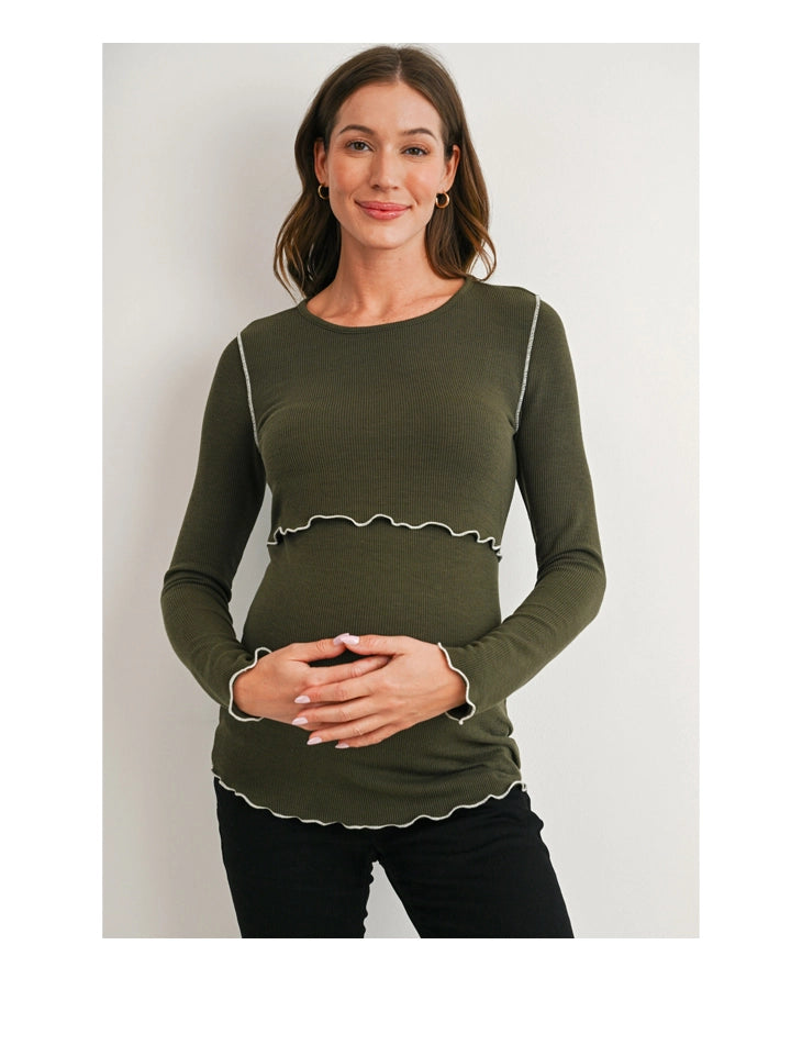 Leona Top - Olive