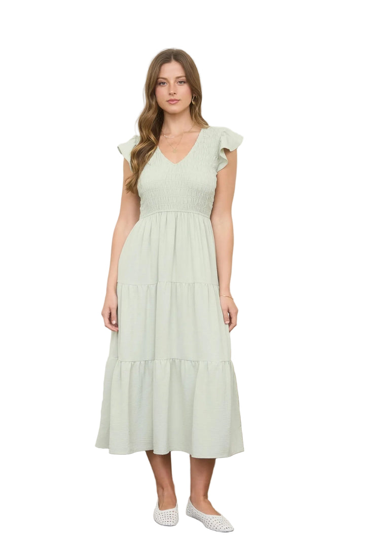Finley Dress - Light Olive