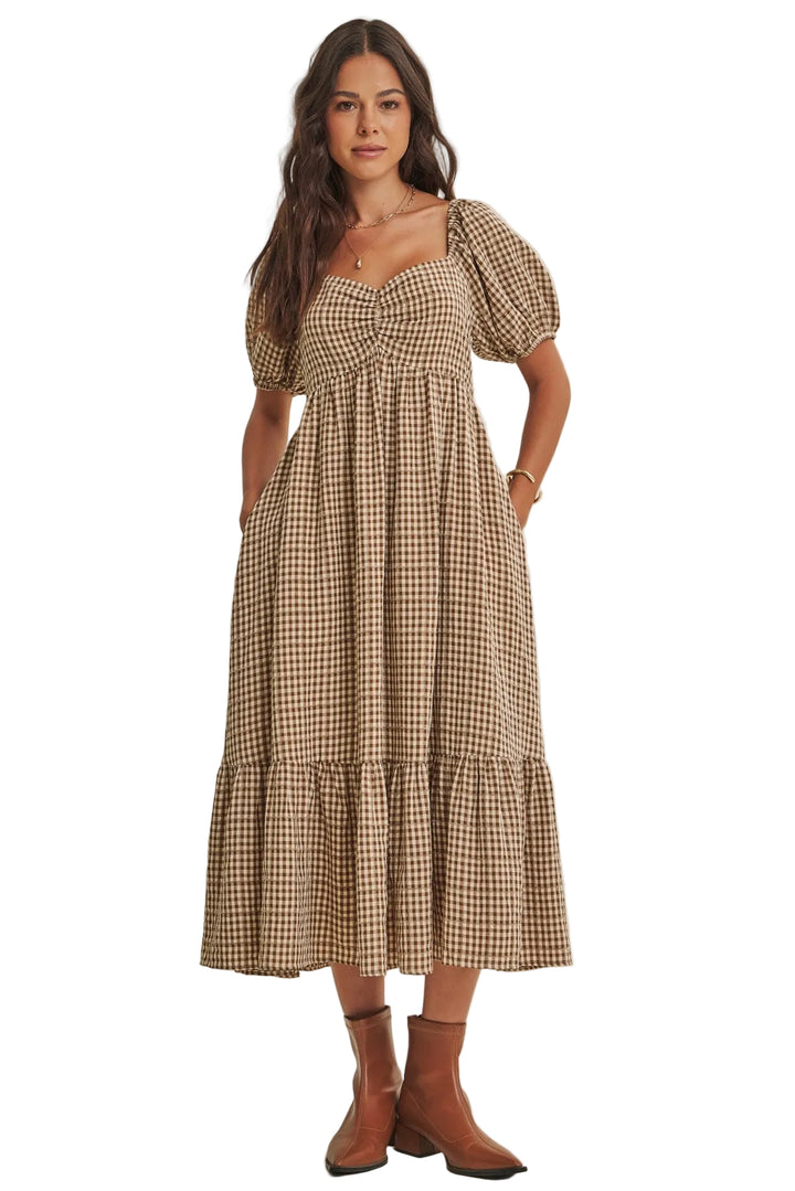 Reeva Dress - Olive Mocha