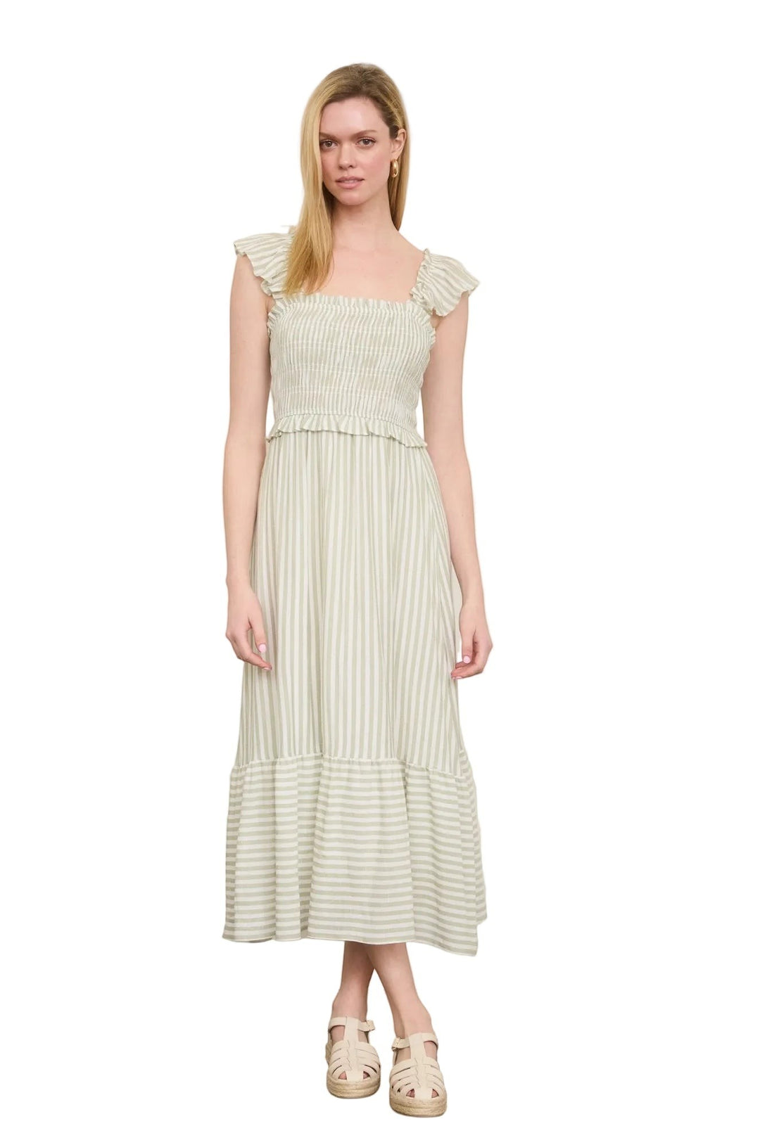 Suri Dress - Light Olive