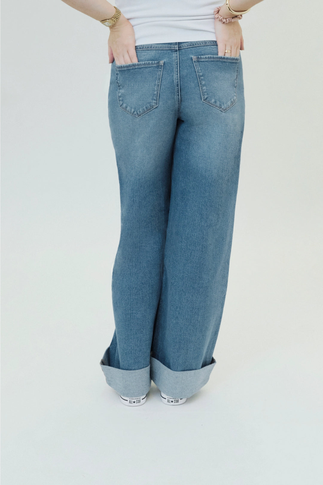 Paige - Maternity Wide Leg Jeans
