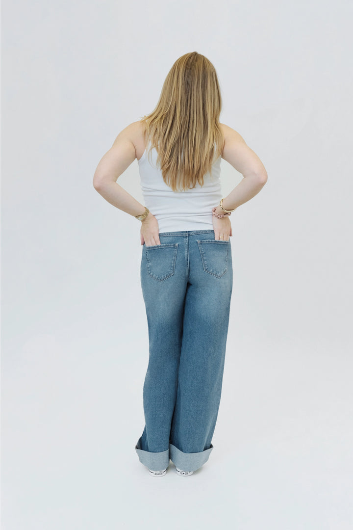 Paige - Maternity Wide Leg Jeans