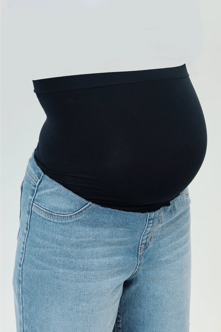 Paige - Maternity Wide Leg Jeans