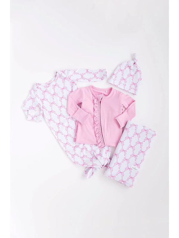 Pink Bow Baby Bundle Box