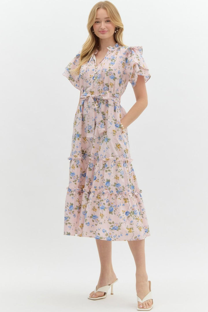 Isabella Dress - Coral